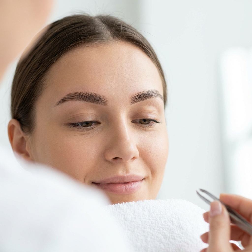 Аккуратная архитектура бровей после ухода
