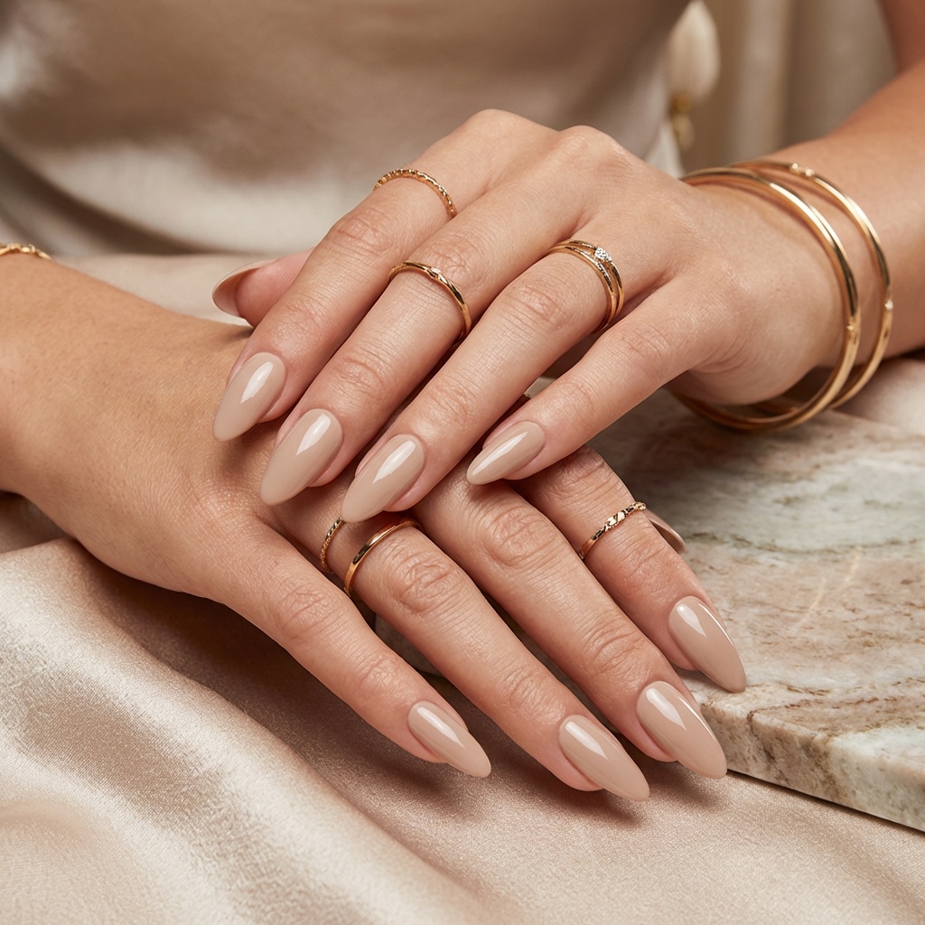 Глянцевое покрытие на ногтях после маникюра